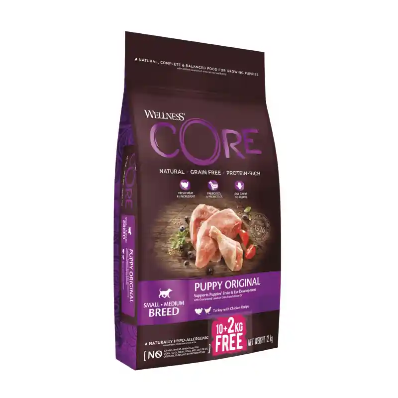 Wellness CORE Puppy 10 + 2 kg EXTRA