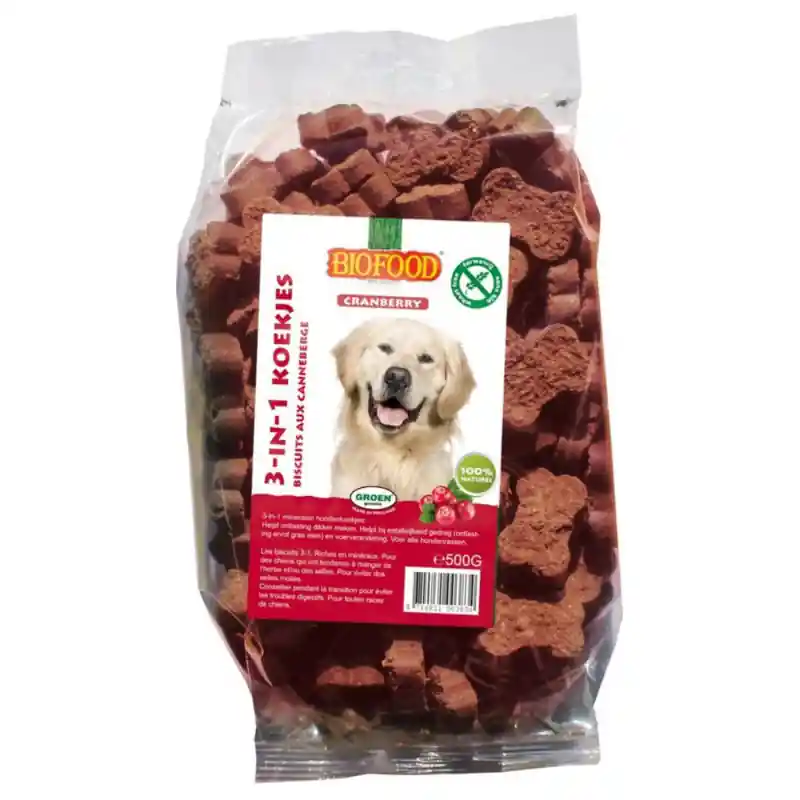 Biofood 3 in 1 Koekjes Cranberry 500 Gram