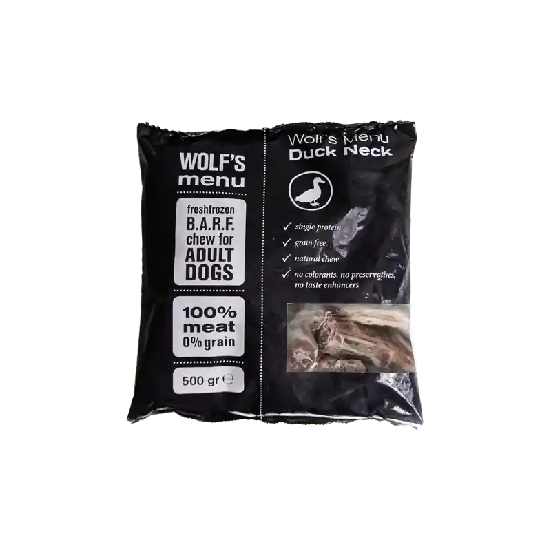 Wolf's Menu Duck Neck 500g