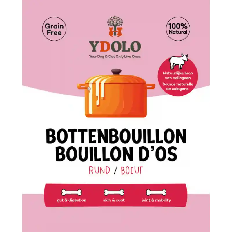 Ydolo Bottenbouillon Bio Rund 230ml