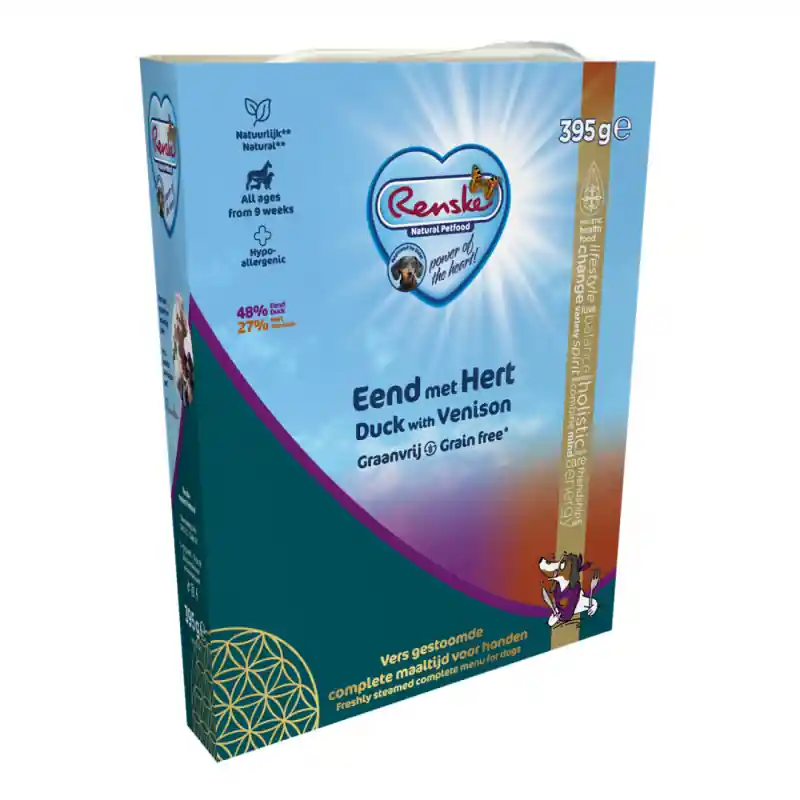 Renske Vers Vlees - Eend & Hert Graanvrij 395gr