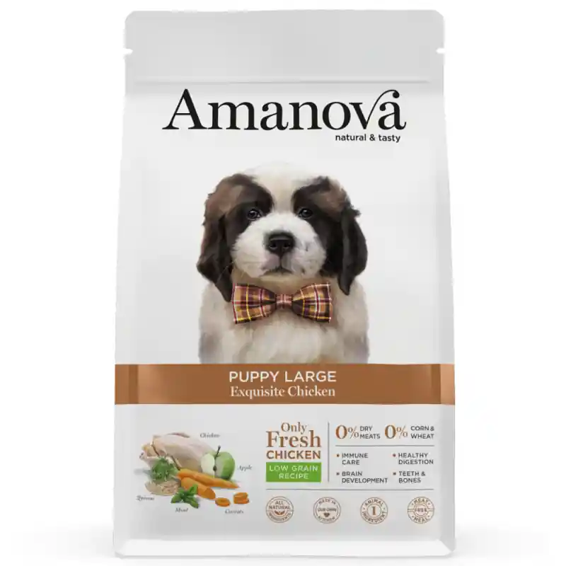 Amanova Hond Puppy Large Exquisite Chicken 12 KG