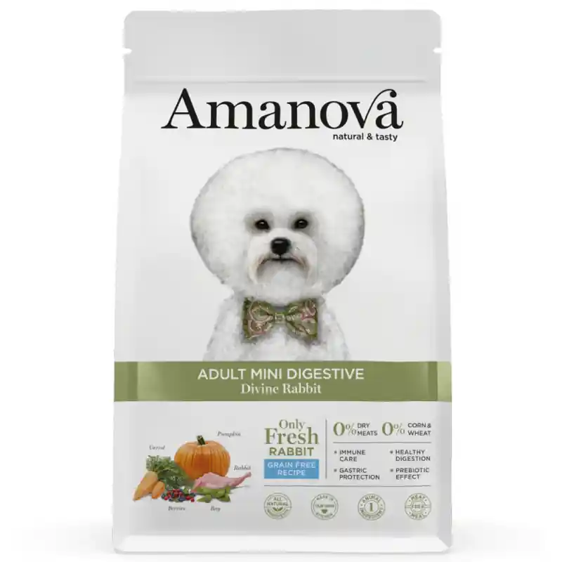 Amanova Hond Adult Mini Digestive Divine Rabbit 2 KG