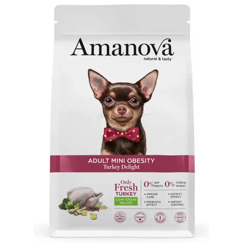 Amanova Hond Adult Mini Obesity Turkey Delight 800 GR