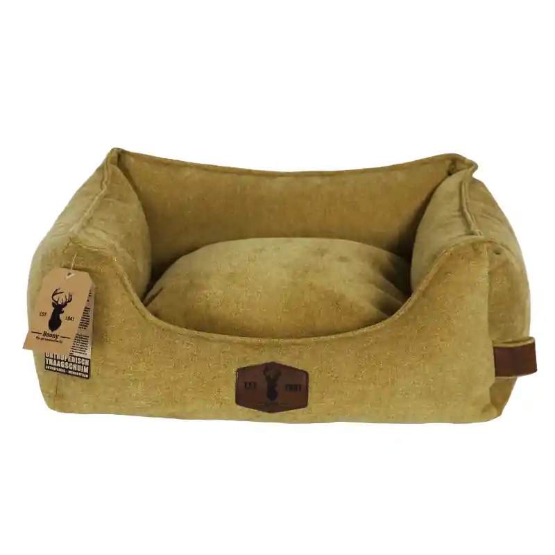 Boony 'Est 1941' Orthopedische Hondenmand - Ochre Yellow