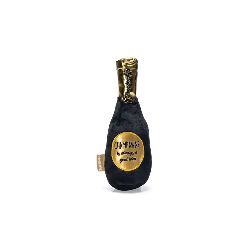 Beeztees Champagnefles Zwart/Goud Hond