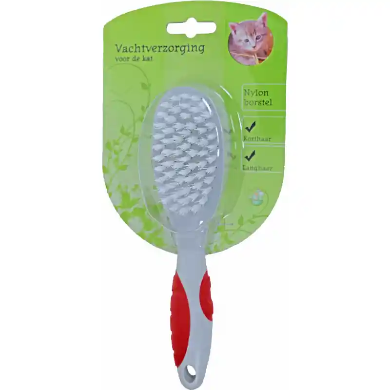 Vachtverzorgingsborstel Kat Enkel Nylon