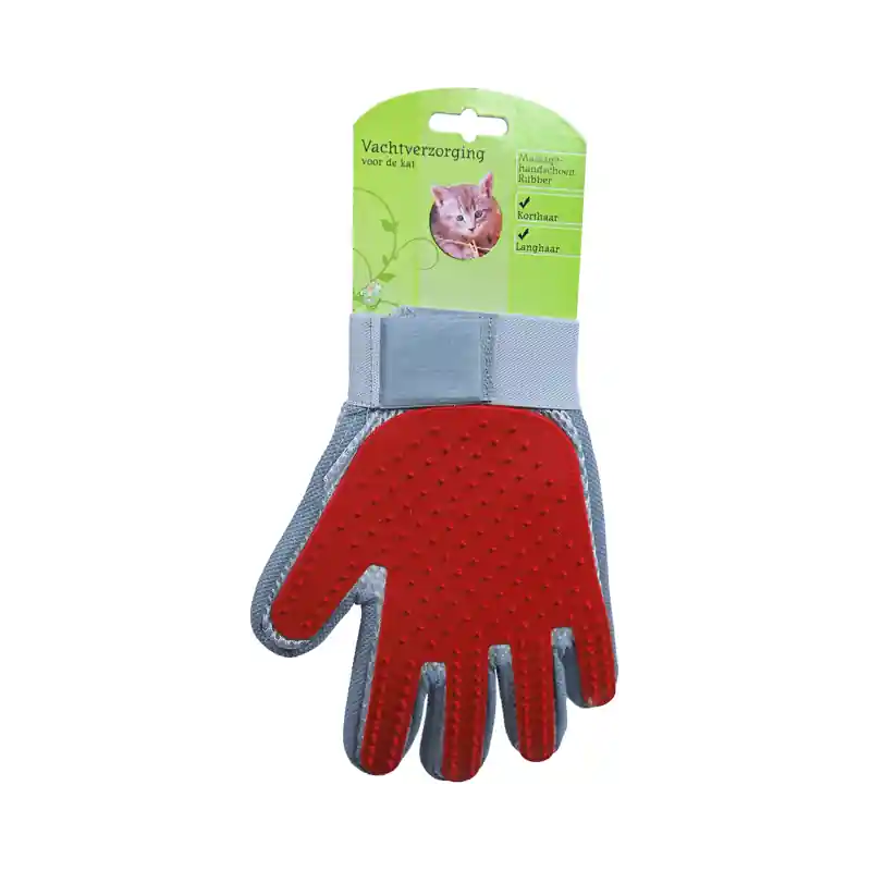 Massage handschoen voor de kat - Rubber