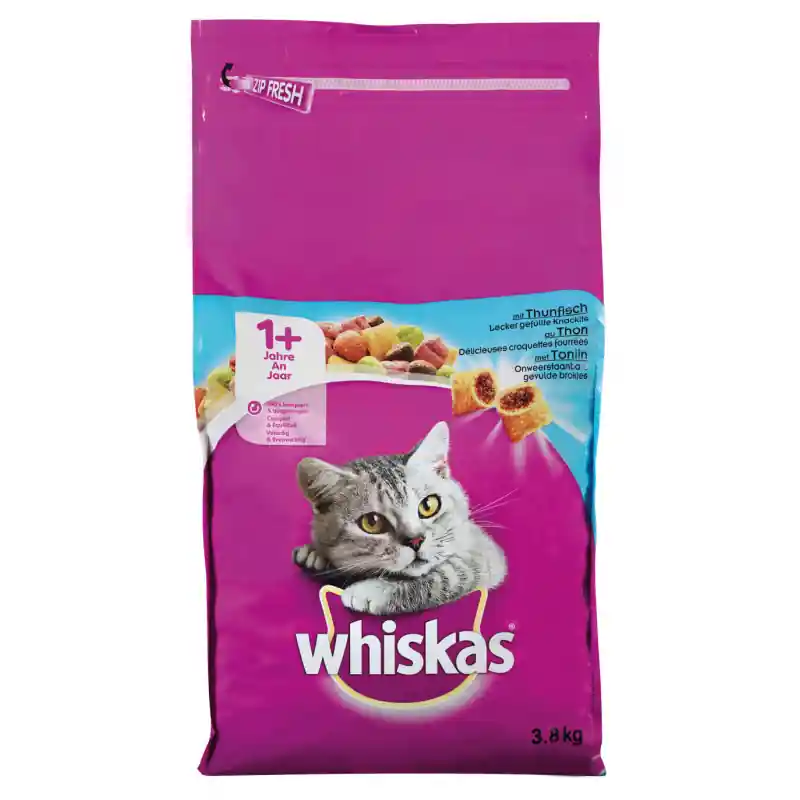 Whiskas Droog Adult Tonijn 3,8kg