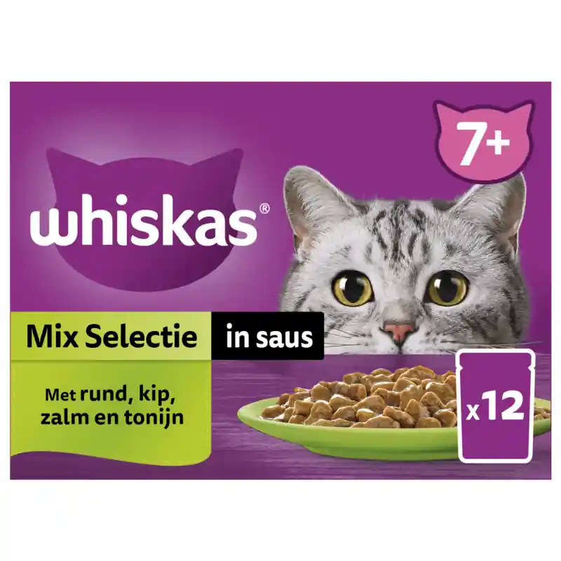 Whiskas 7+ Selectie in Saus