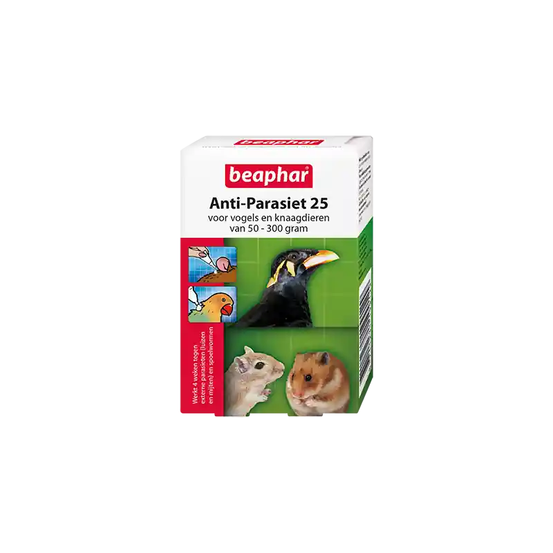 Anti-Parasiet 25 voor Vogels en Knaagdieren