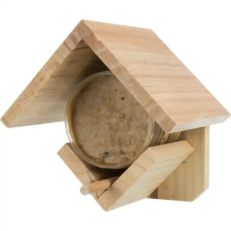 Trixie Pindakaashouder Grenenhout 15 ?? 15 ?? 13 cm