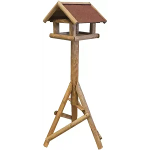 Voederhuis bruin huismodel dakleer