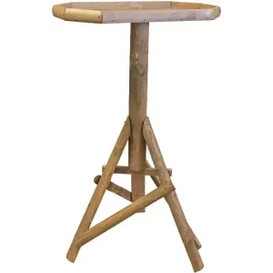 Voedertafel bruin achtkantig