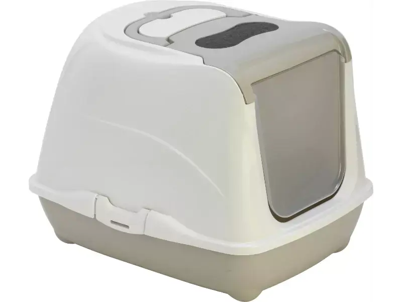 Kattentoilet flip cat m licht grijs