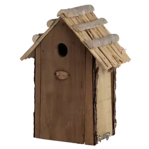 Nestkast koolmees rieten dak