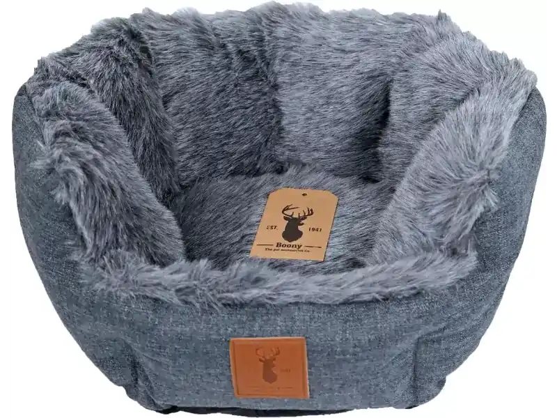 Mand badger l40cm grijs