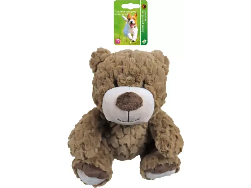 Beer pluche bruin 22cm z.gel.