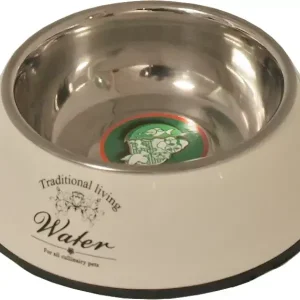 Bak plastic/rvs 14cm beige