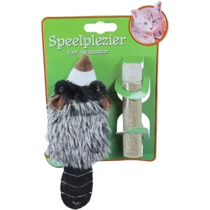 Wasbeer+catnip vulbaar l18cm