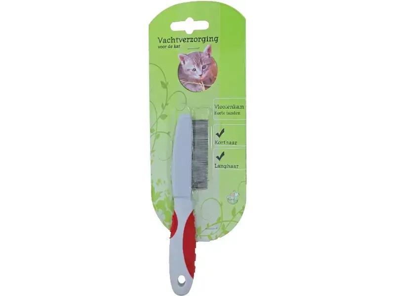 Vlooienkam kat korte tanden