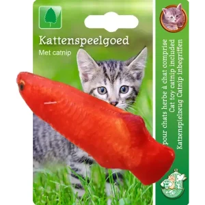 Vis+catnip oranje |11cm
