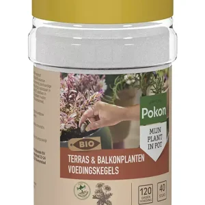 Pokon Bio Terras & Balkon Planten Voedingskegels 40st
