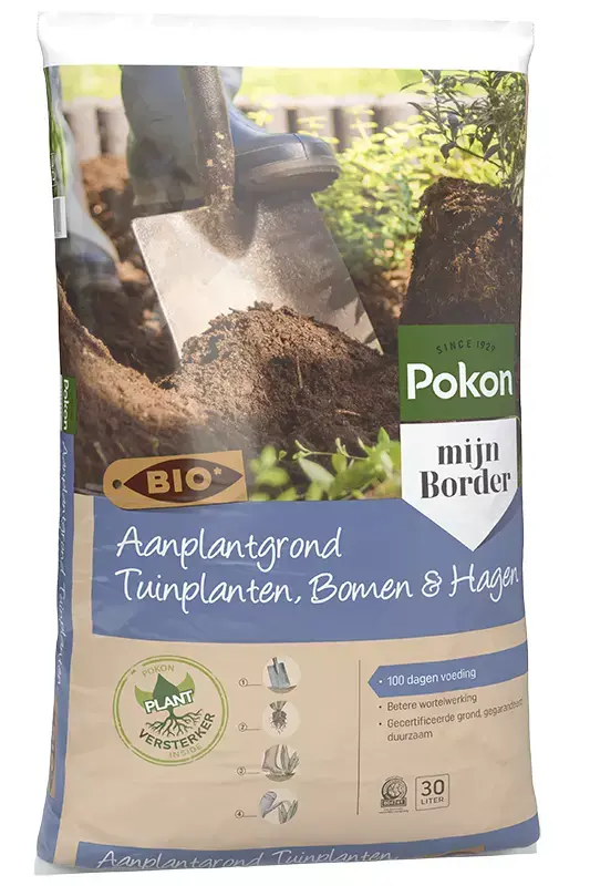 Pokon Bio Aanplantgrond Tuinplanten, Bomen & Hagen 30L