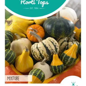 Cucurbita, Sierkalebas groot- en kleinvruchtig gemengd