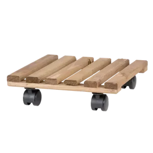 Plantentrolley Vierkant Donkerhout