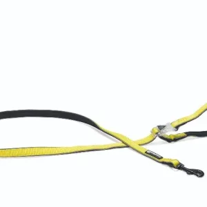 Beeztees safety gear Parinca Premium LED Nylon hondenriem geel