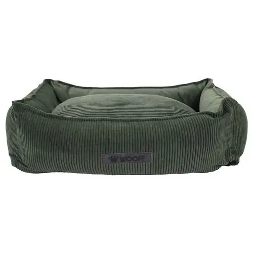 Wooff Mand Cocoon Rib Velours Olijfgroen