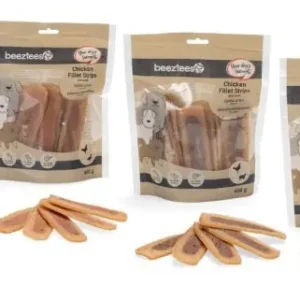 Beeztees Kipfilet Strips hondensnacks 400 gram