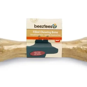 Beeztees gevuld kauwbot met pens hondensnack