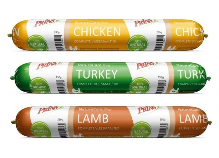 Prins NatureCare hondenvoer worst 250gr