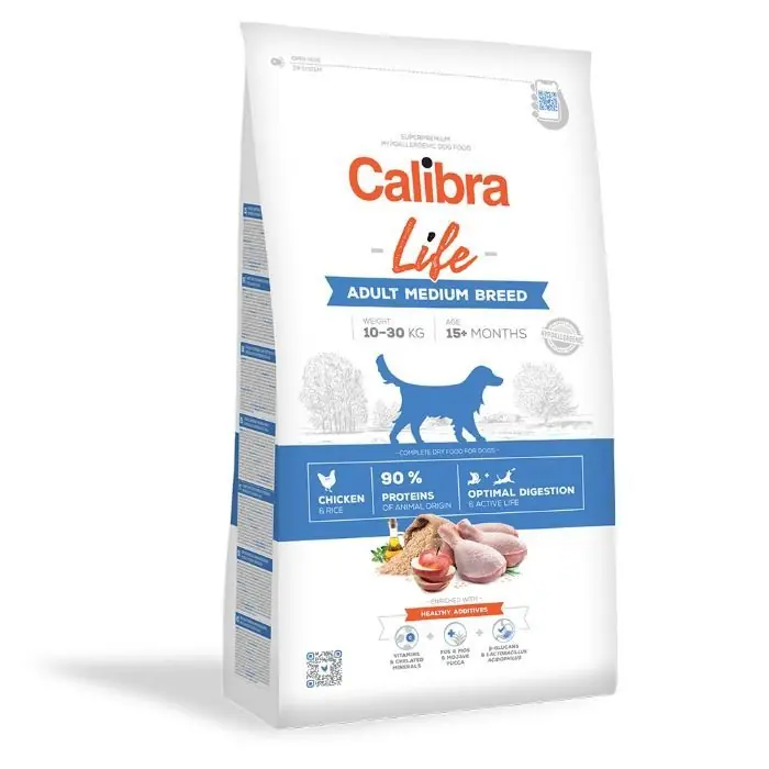 Calibra Life Dog Adult Medium Breed Chicken hondenvoer