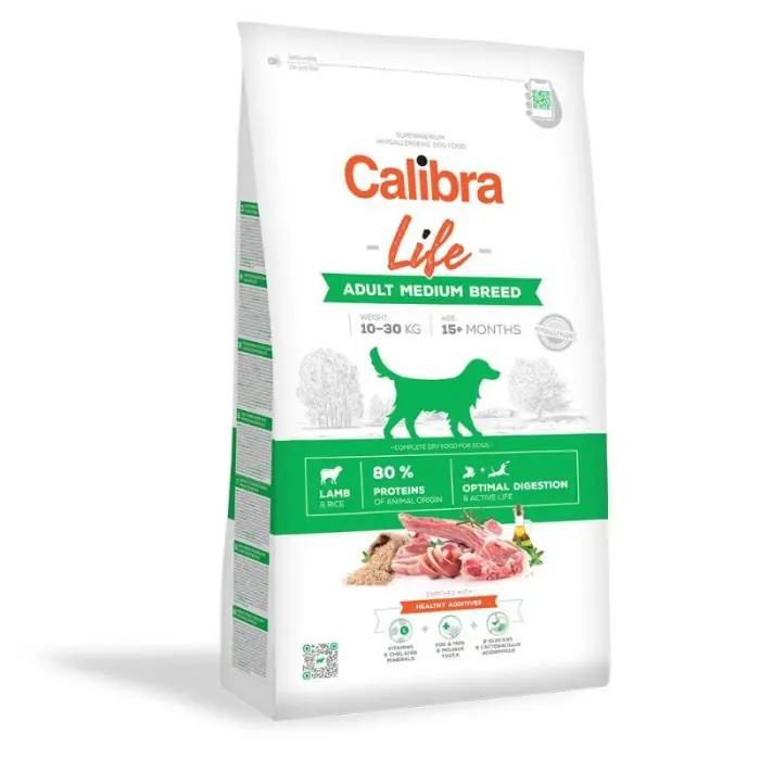 Calibra Life Dog Adult Medium Breed Lamb hondenvoer
