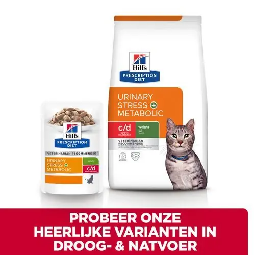 Hill's Prescription Diet C/D Multicare Stress + Metabolic Kattenvoer met Kip
