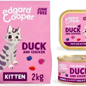 Edgard & Cooper graanvrij eend en kip kitten kattenvoer