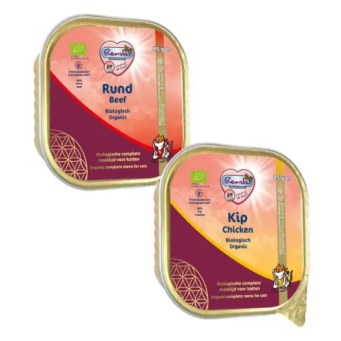 Renske biologisch vers gestoomde kuipjes 19 x 85 gram