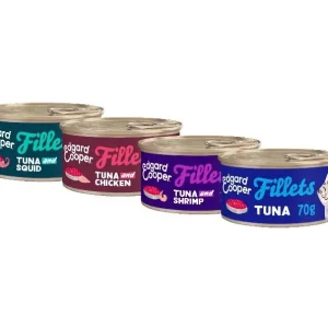 Edgard & Cooper graanvrij filets kat natvoer blikjes 70 gram