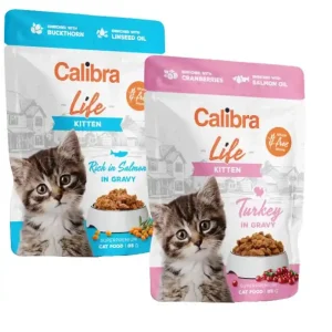 Calibra Life Cat Kitten maaltijdzakjes kat 28 x 85 gram