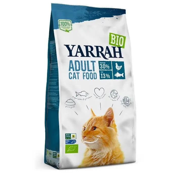 Yarrah bio kattenvoer adult met vis