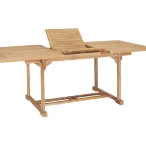 Tuintafel verlengbaar 150-200x100x75 cm massief teakhout