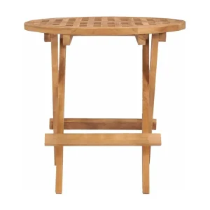 Tuintafel inklapbaar 50x50x50 cm massief teakhout