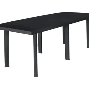 Tuintafel 216x90x72 cm kunststof antraciet