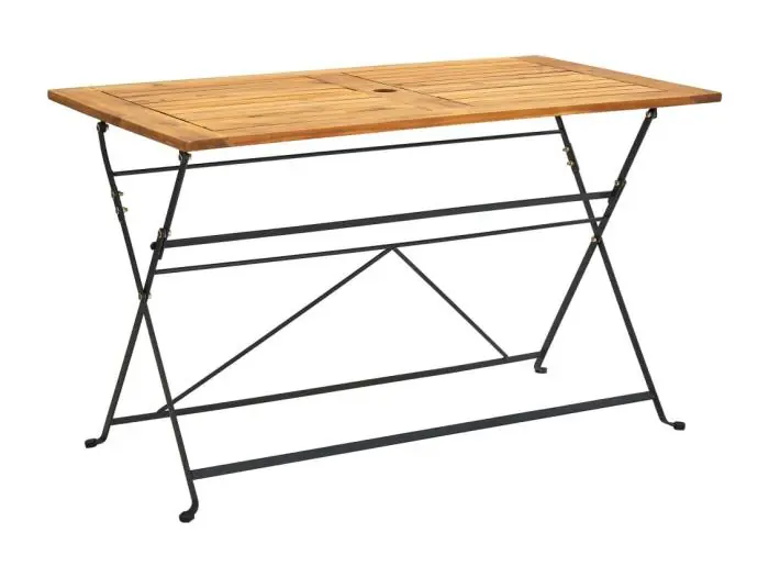 Tuintafel inklapbaar 120x70x74 cm massief acaciahout