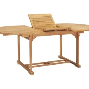 Tuintafel verlengbaar 150-200x100x75 cm massief teakhout