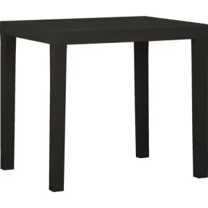 Tuintafel 79x65x72 cm kunststof antracietkleurig