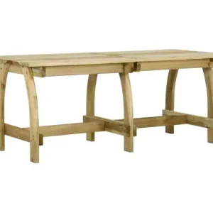 Tuintafel 220x74x75 cm ge?mpregneerd grenenhout